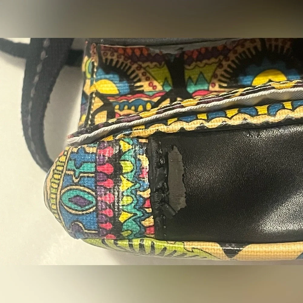 Sakroots Multicolor Crossbody Bag w Snap closure Adjustable Straps Purse - Picture 7 of 16
